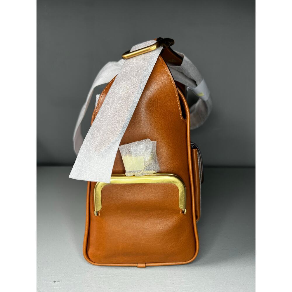 Coach Turnlock Haversack Bag - Amber Brown - Picture 4 of 15